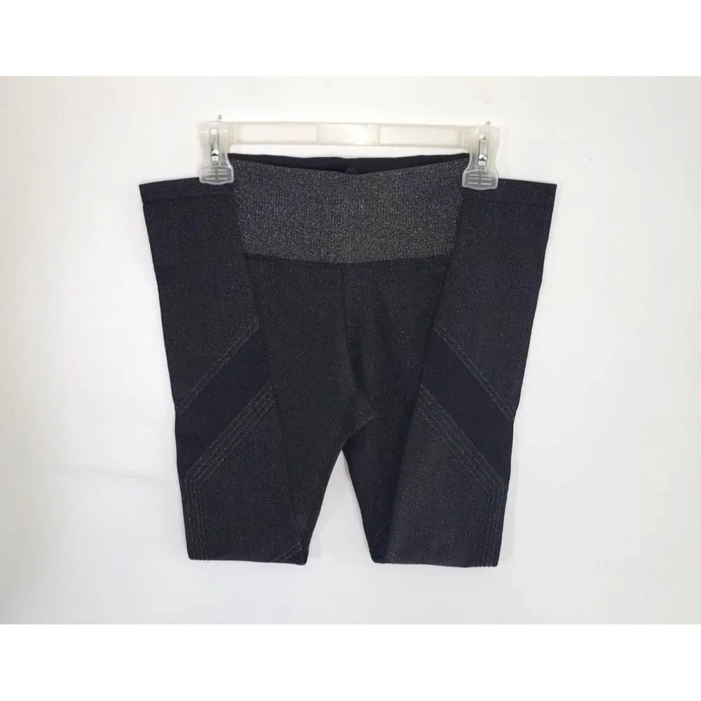NWOT Athleta Lurex Twilight Black Shimmer Sparkle Tights Leggings Size XS 1179 - Picture 5 of 9